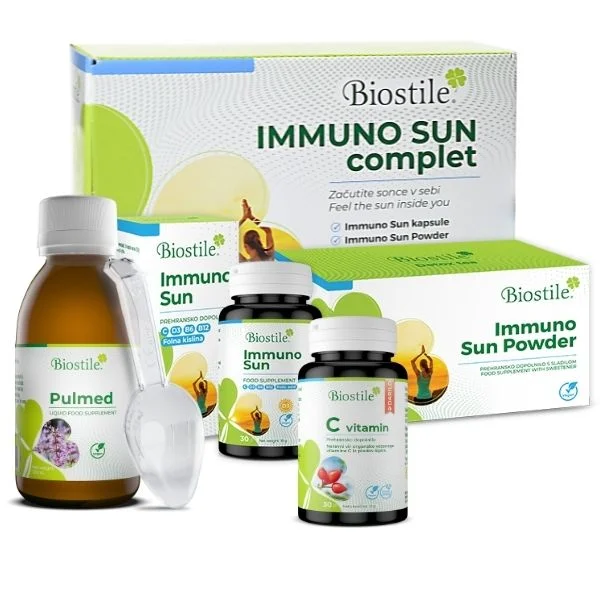 IMMUNO SUN Complet + Pulmed + C vitamin (gift)